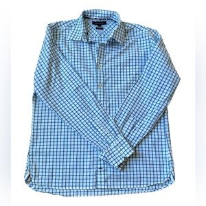 Tommy Hilfiger mens checkered cotton button down size Large